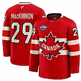 Men's Canada #29 Nathan MacKinnon Red 2025 4 Nations Face-Off Premium Stitched Jersey Dzhi,baseball caps,new era cap wholesale,wholesale hats